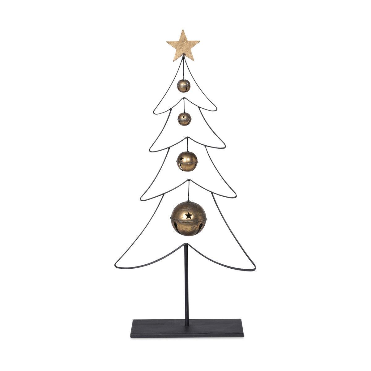 Iron Christmas Tree with Bells, 32 in. - Signastyle Boutique