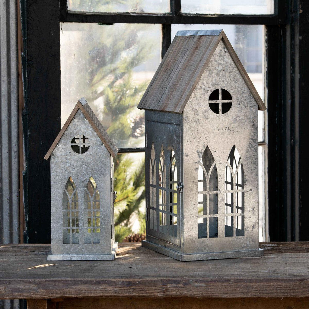 Christmas Chapels, Set of 2-Home Accessories-Rustic Barn Boutique