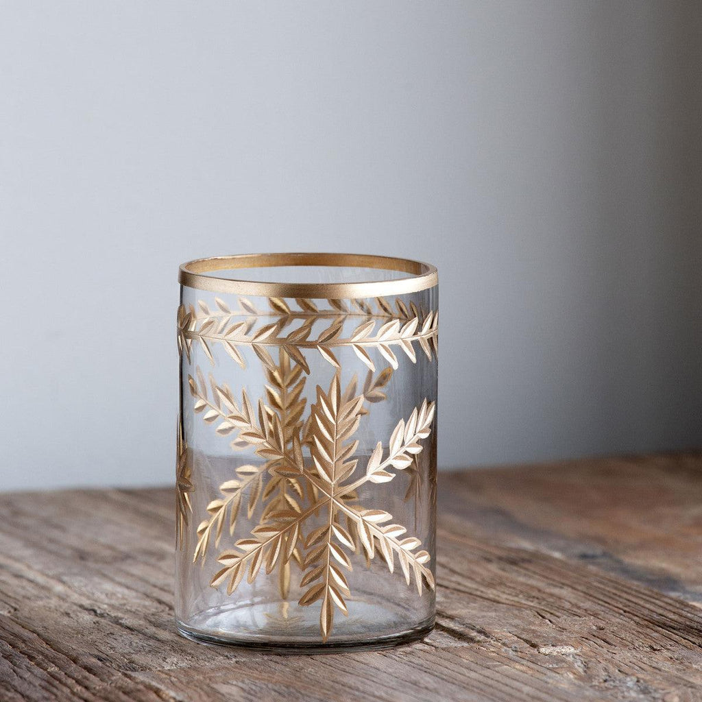 Golden Leaf Hurricane-Containers-Rustic Barn Boutique