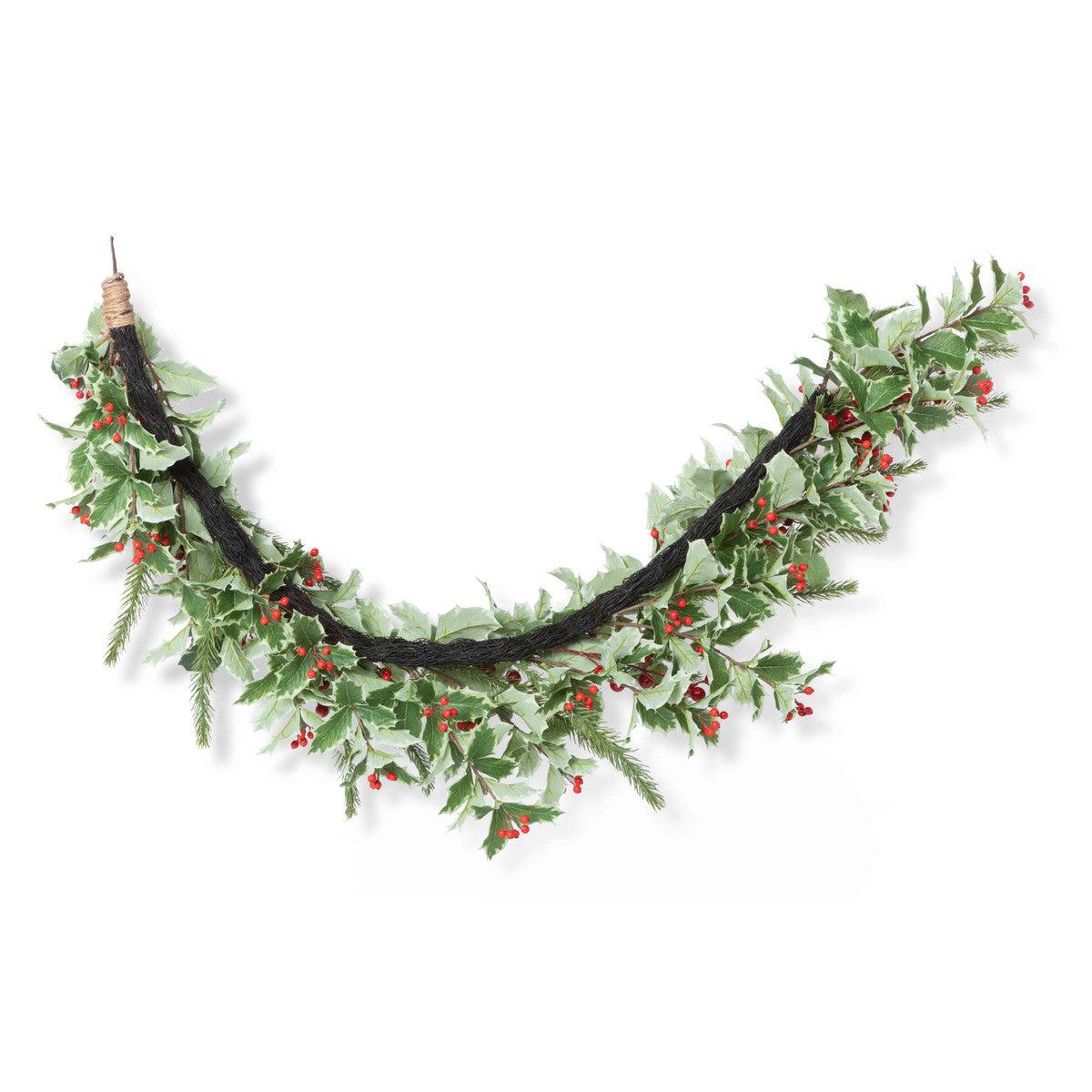 Christmas Cheer Holly and Pine Garland - Signastyle Boutique