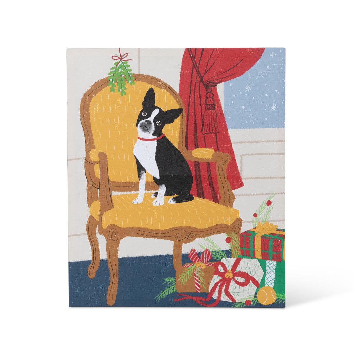 Noelle the French Bulldog on Chair Canvas Print - Signastyle Boutique