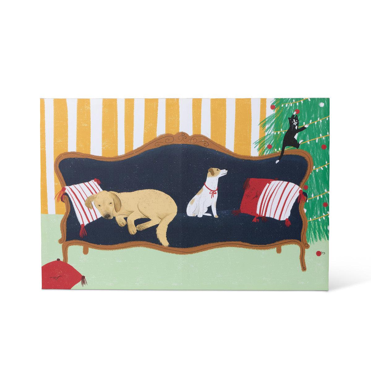 Christmas Eve Pets Canvas Print - Signastyle Boutique