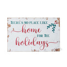"No Place Like Home for the Holidays" Wooden Plaque - Signastyle Boutique