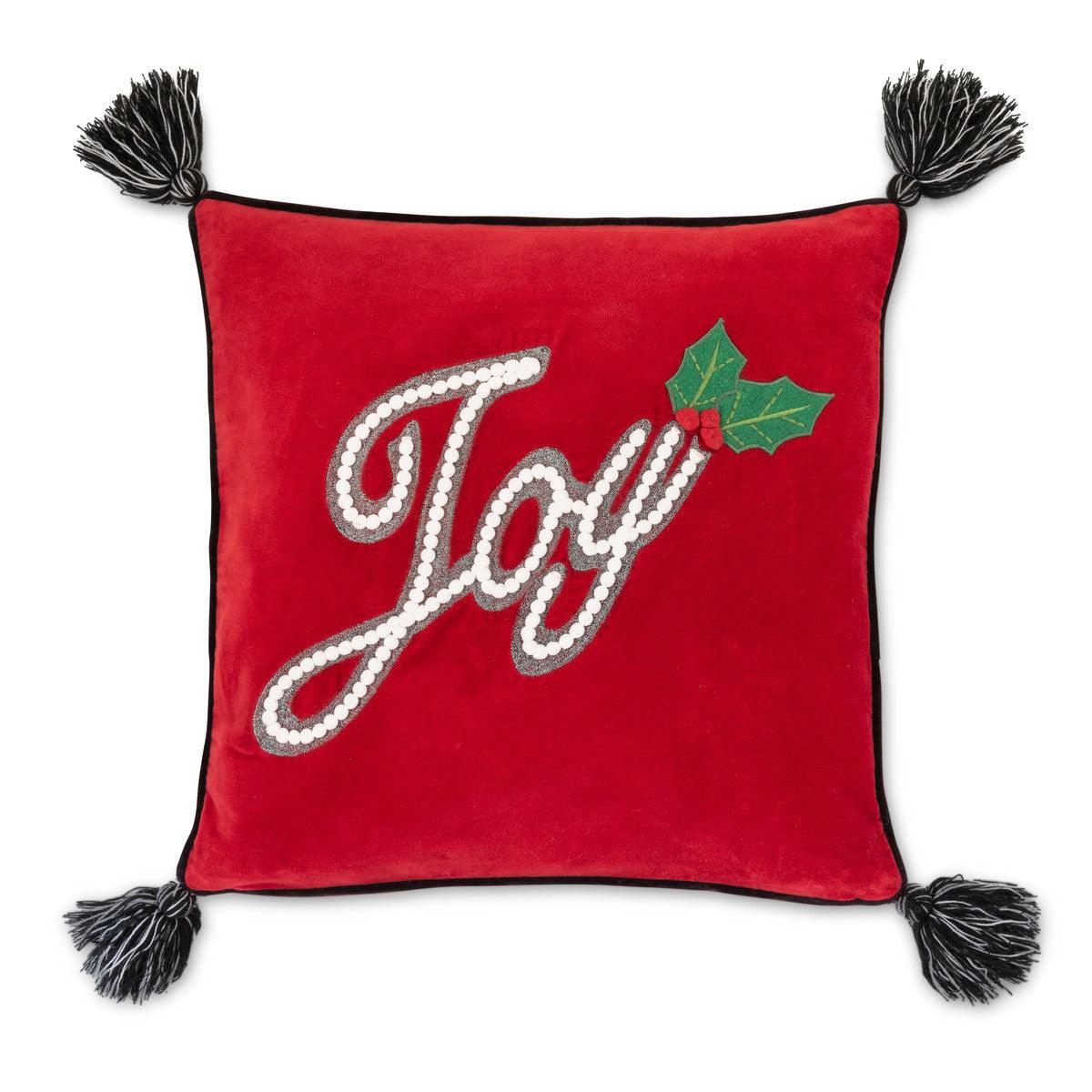 Holly Joy Velvet Pillow - Signastyle Boutique