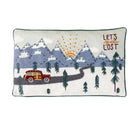 "Let's Get Lost" Appliqued Cotton Pillow - Signastyle Boutique