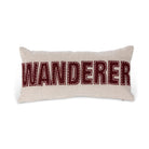 "Wanderer" Appliqued Linen Pillow - Signastyle Boutique