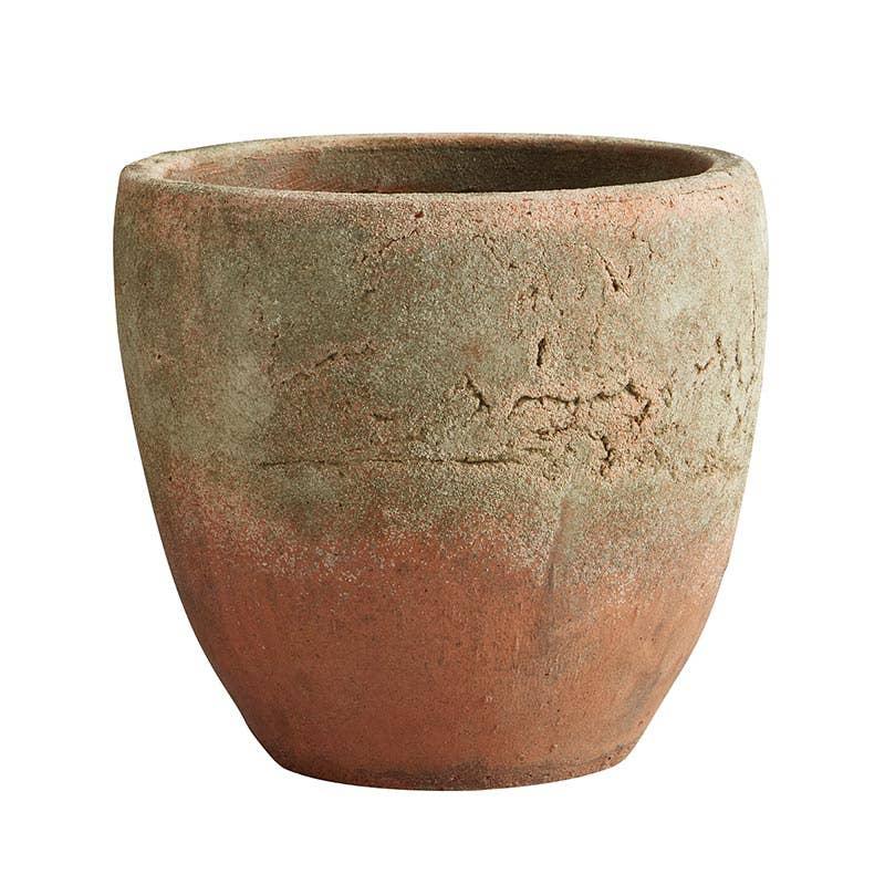 Round Antique Terra Cotta Flower Pot - Signastyle Boutique