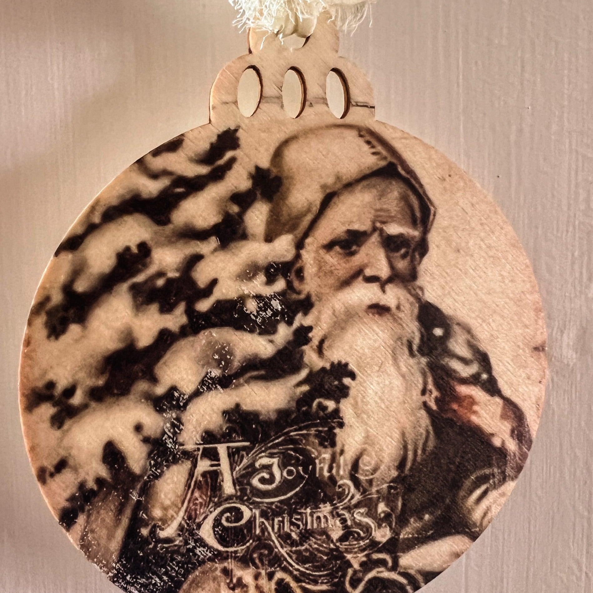Vintage Santa Wood Ornament - Signastyle Boutique