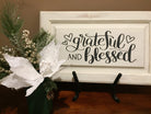 Red Truck Christmas Tree Sign / Grateful, Blessed-Holiday / Seasonal-Rustic Barn Boutique