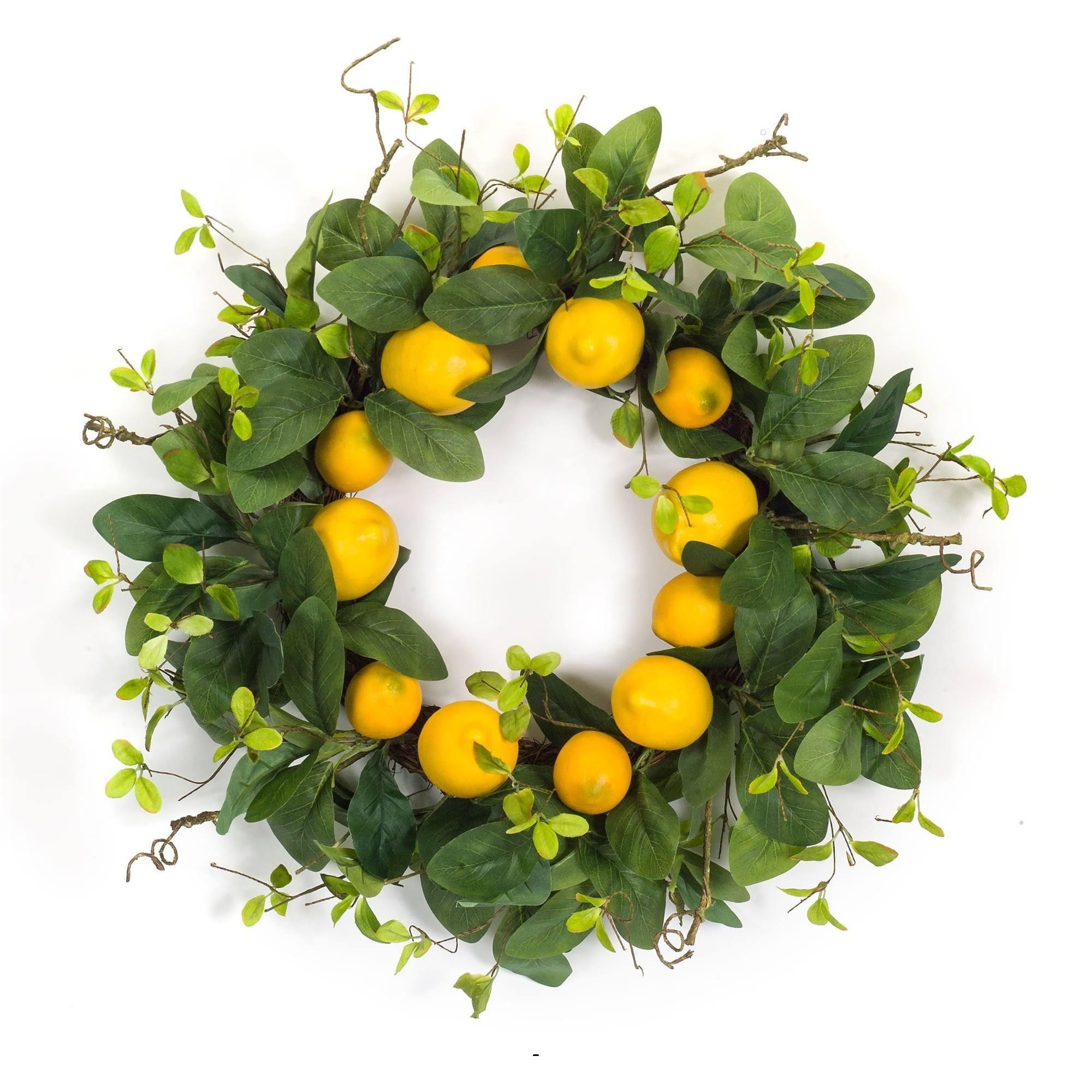Lemon Wreath 24"D - Signastyle Boutique