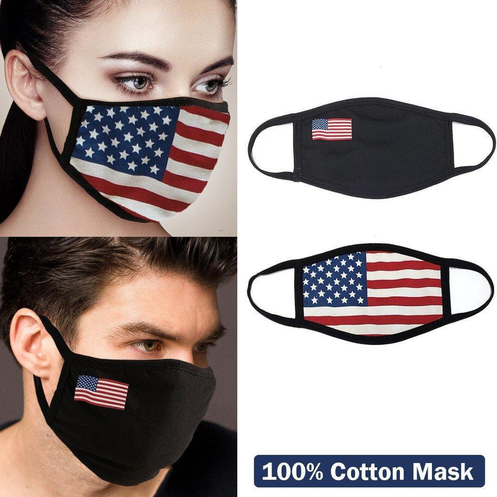 Reusable Washable Face Mouth Protection - USA FLAG-Accessories-Rustic Barn Boutique