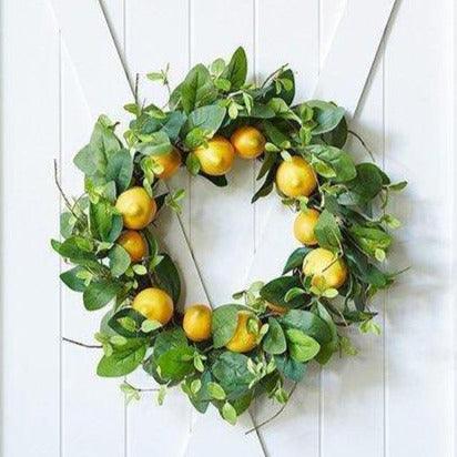 Lemon Wreath 24"D - Signastyle Boutique