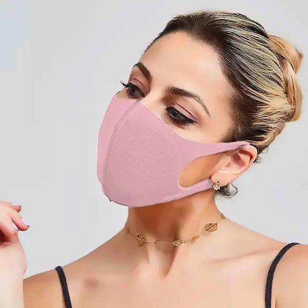Reusable Unisex Face Cover Protection - BLUSH PINK-Accessories-Rustic Barn Boutique