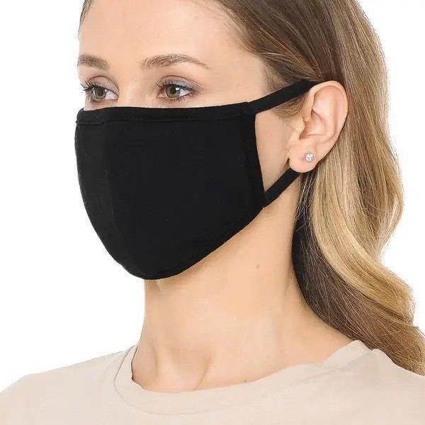 Reusable Unisex Face Cover Protection - SH92-SB-BLACK-Accessories-Rustic Barn Boutique