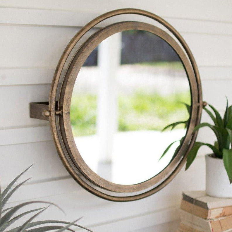 Round Wall Mirror with Adjustable Bracket - Signastyle Boutique
