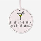 Drinking Christmas Ceramic Ornament - Signastyle Boutique
